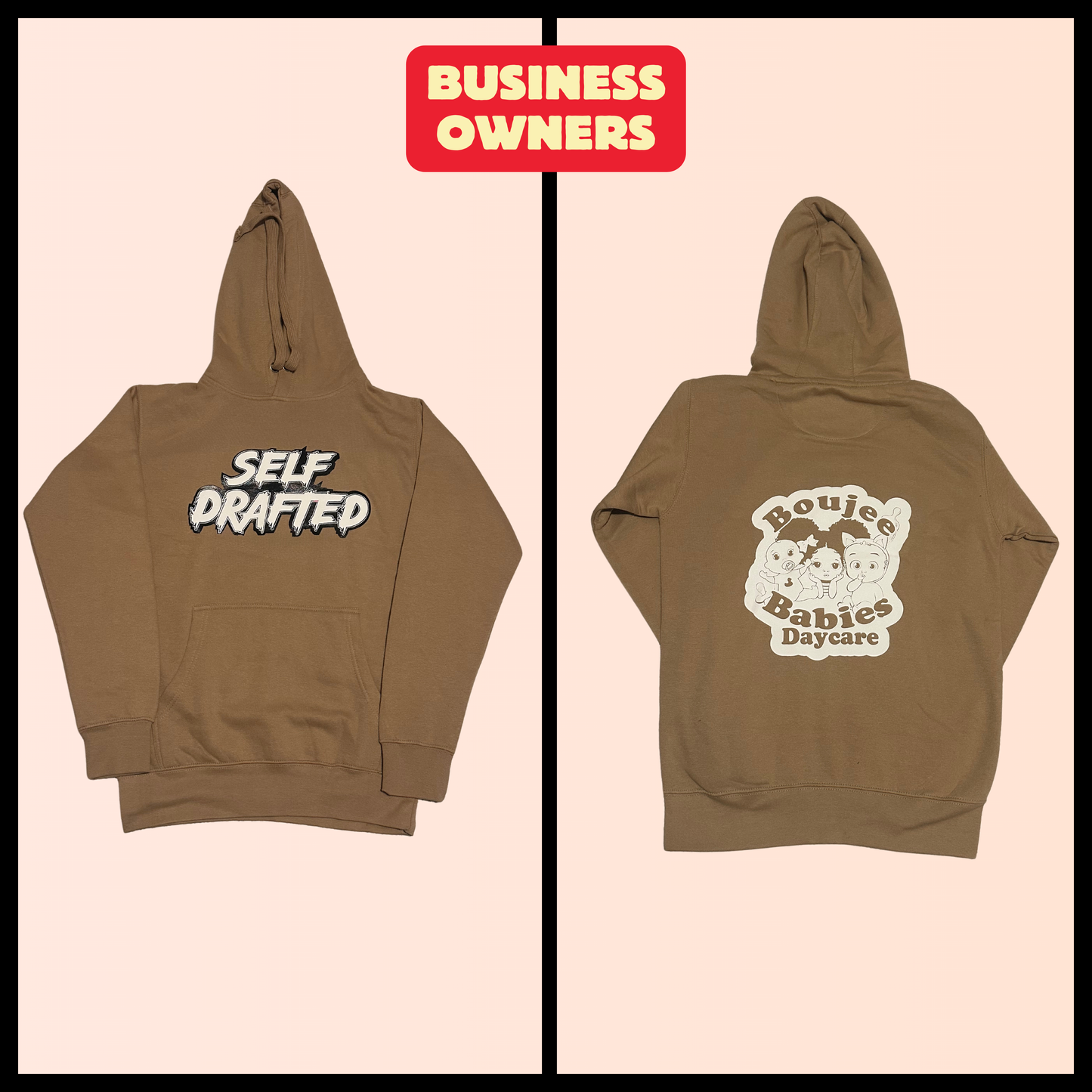 Self Drafted "Custom Personalized For Business Owners" Premium Pullover Hoodie (Unisex)