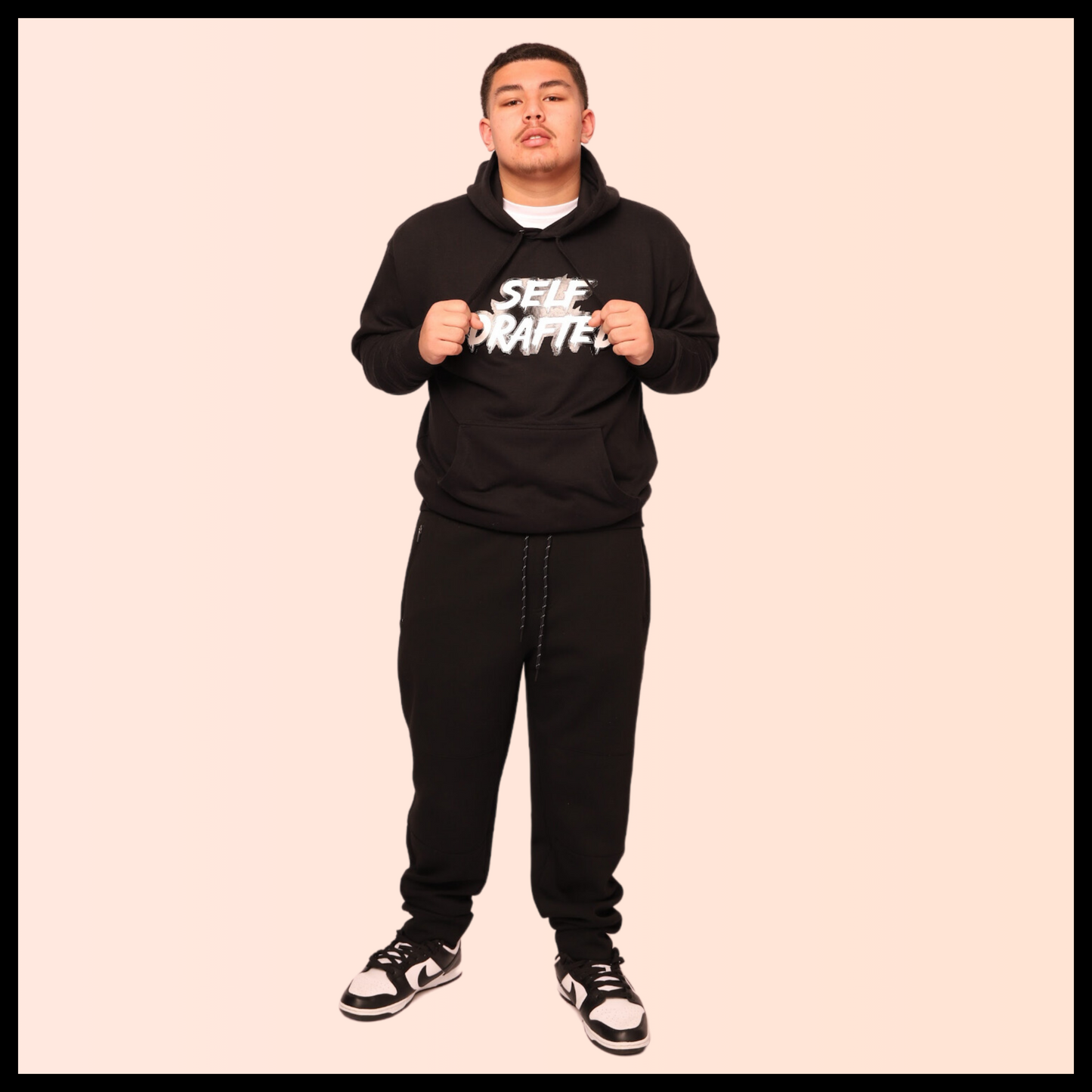Self Drafted "Original Black" Premium Pullover Hoodie (Unisex)