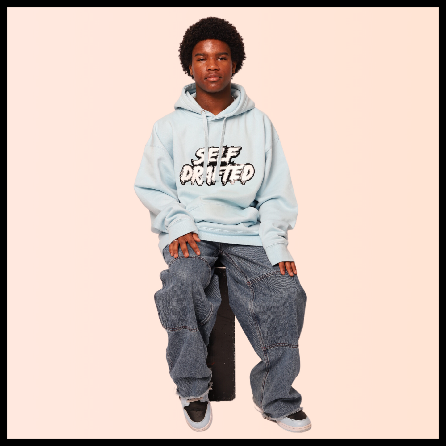 Self Drafted "Sky Blue" Premium Pullover Hoodie (Unisex)