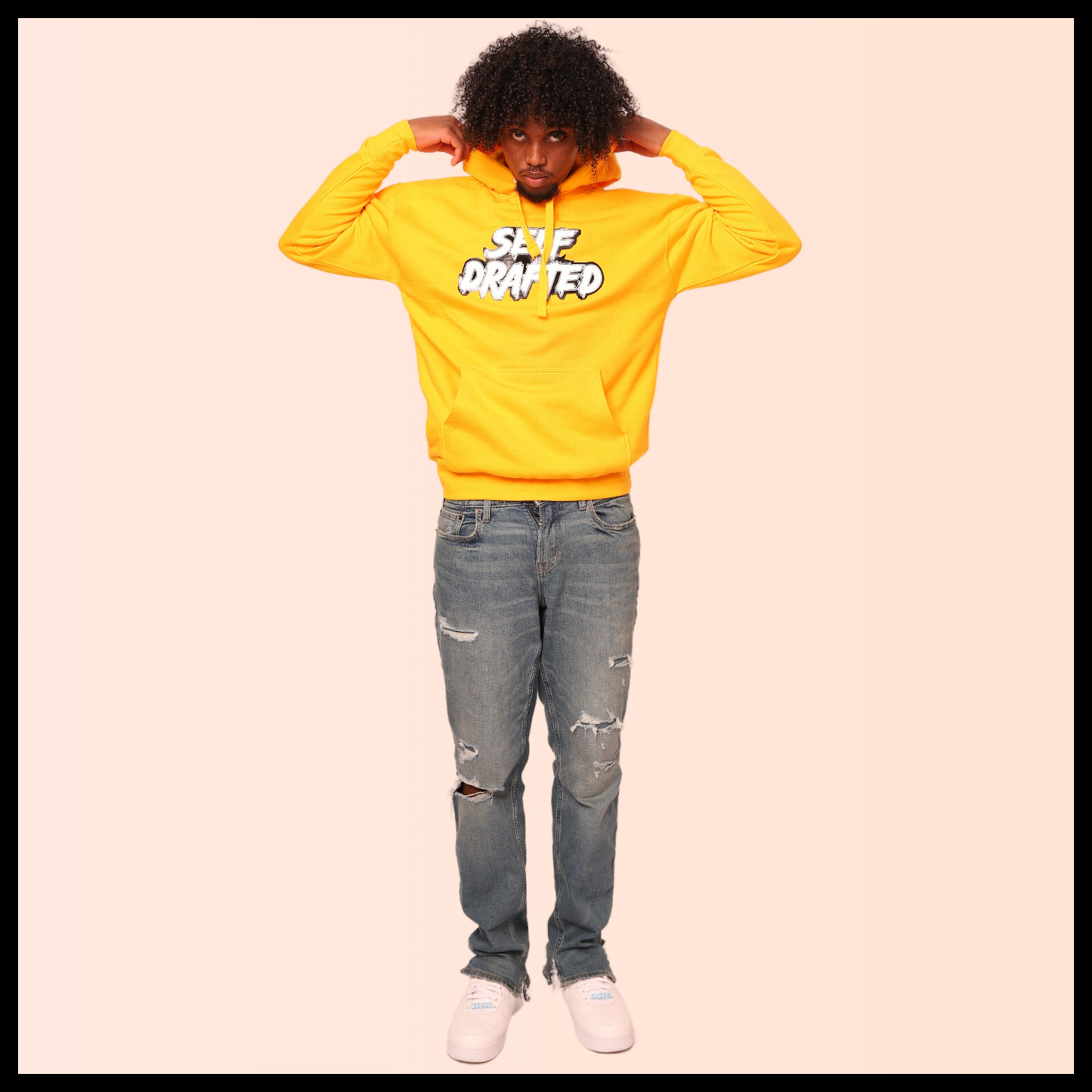 Self Drafted "Varsity Gold" Premium Pullover Hoodie (Unisex)