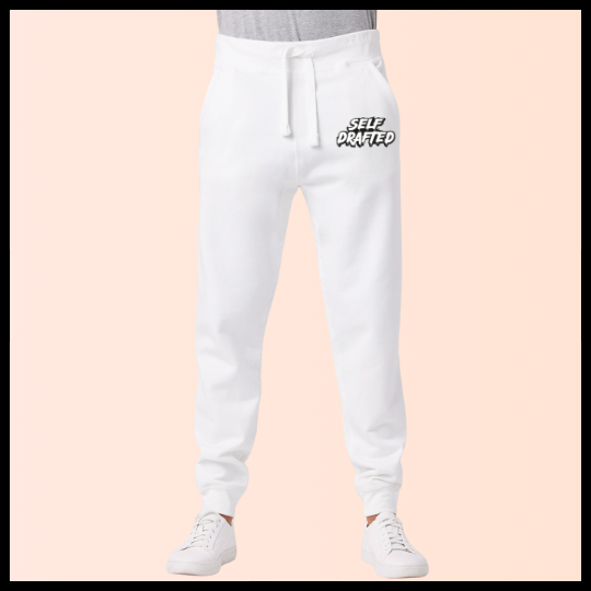 Self Drafted "Chalk White" Premium Jogger Sweatpants (Unisex)