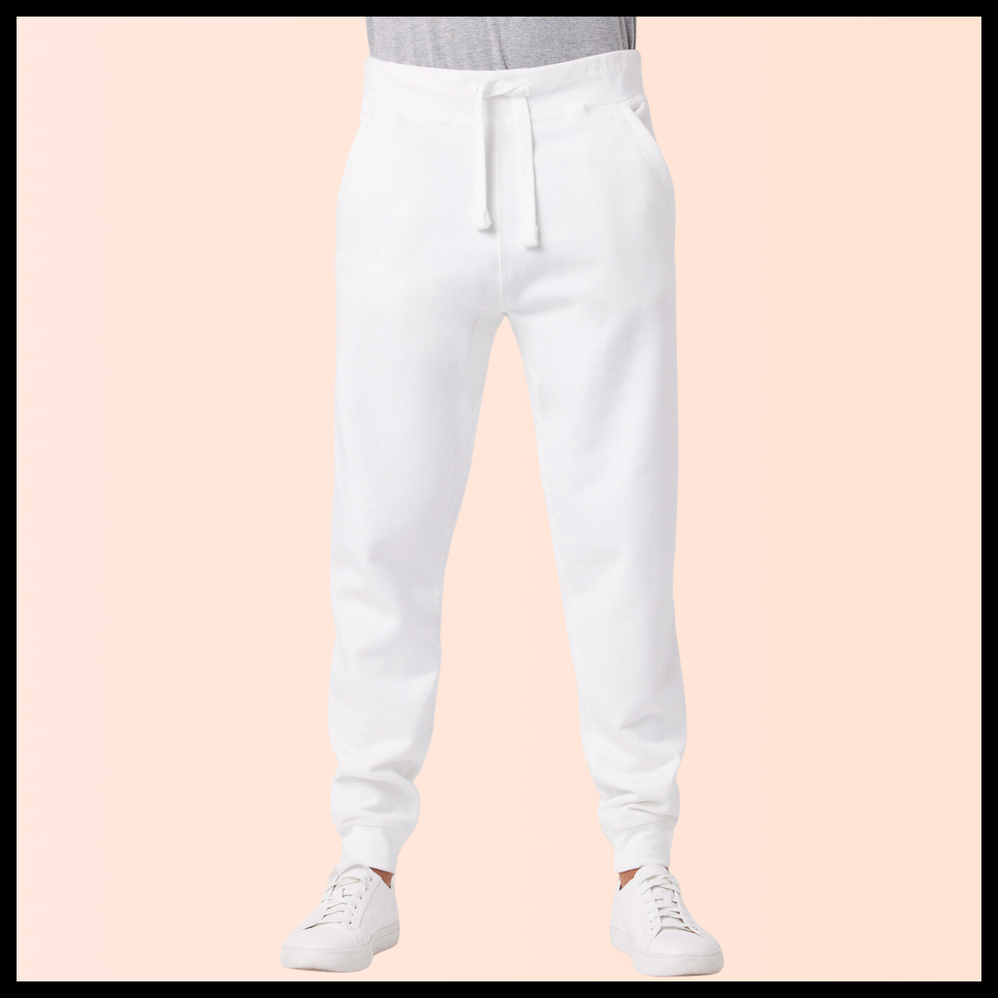 Self Drafted "Chalk White" Premium Jogger Sweatpants (Unisex)