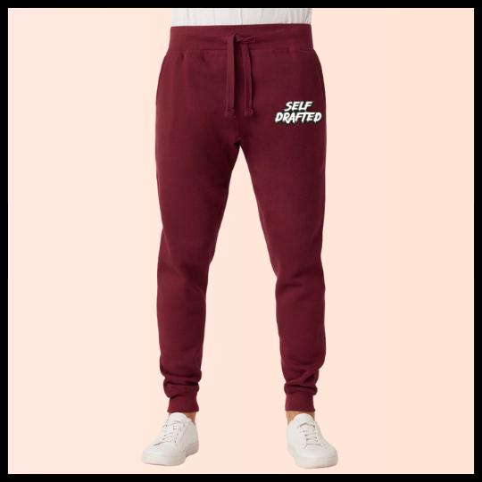 Self Drafted "Crimson Maroon" Premium Jogger Sweatpants (Unisex)