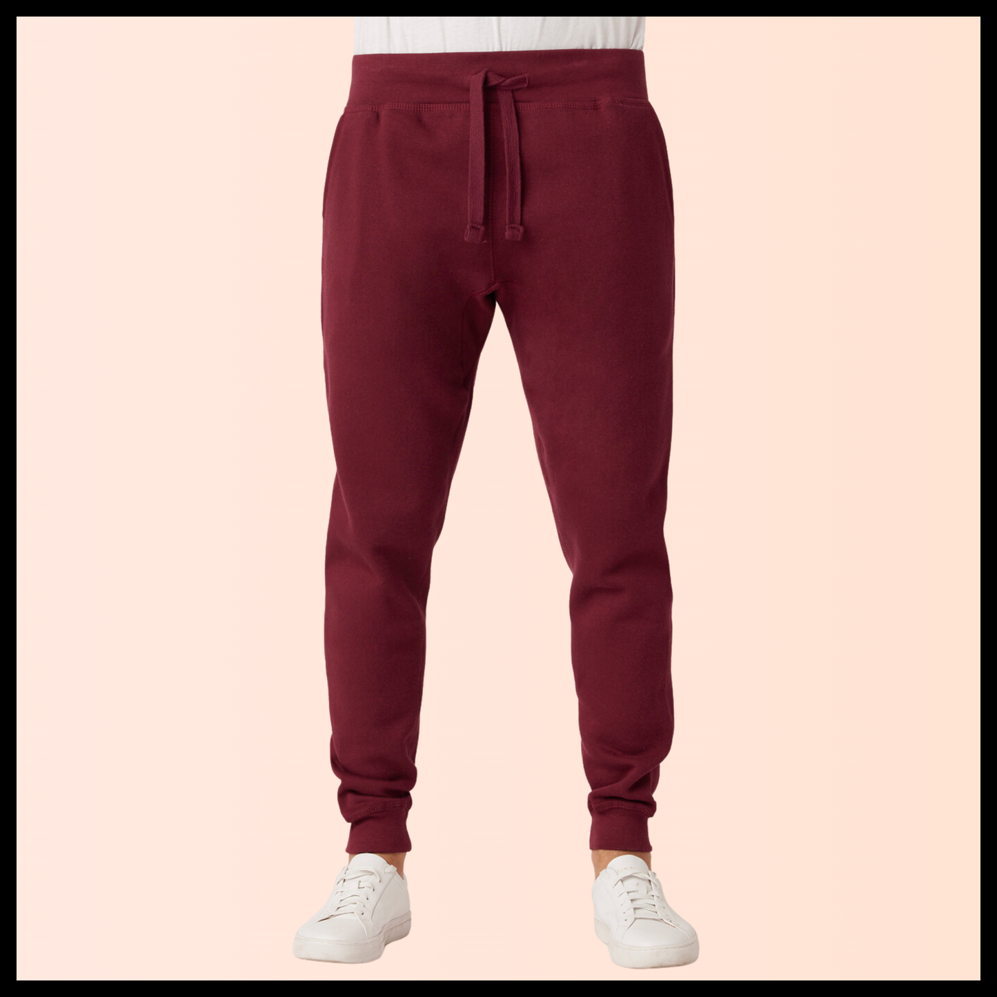 Self Drafted "Crimson Maroon" Premium Jogger Sweatpants (Unisex)