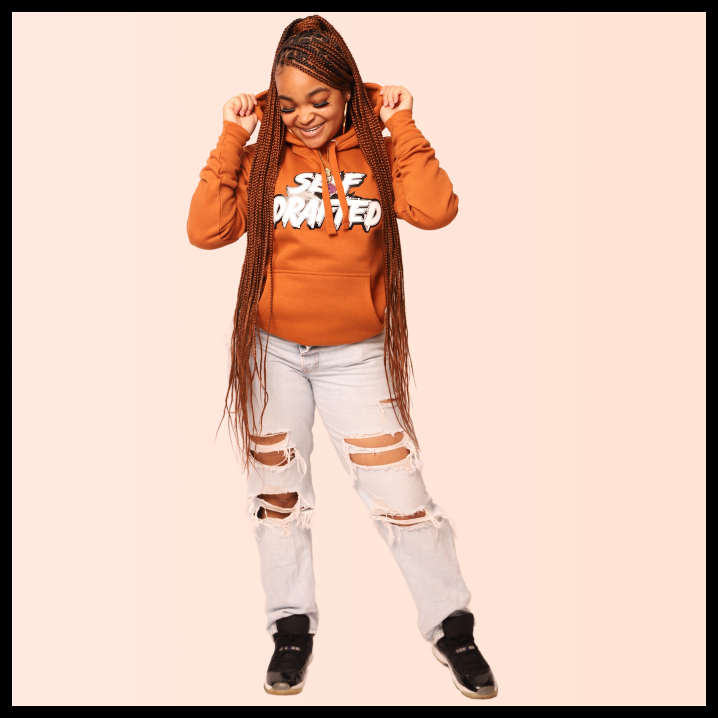 Self Drafted "Adobe Brown" Premium Pullover Hoodie (Unisex)