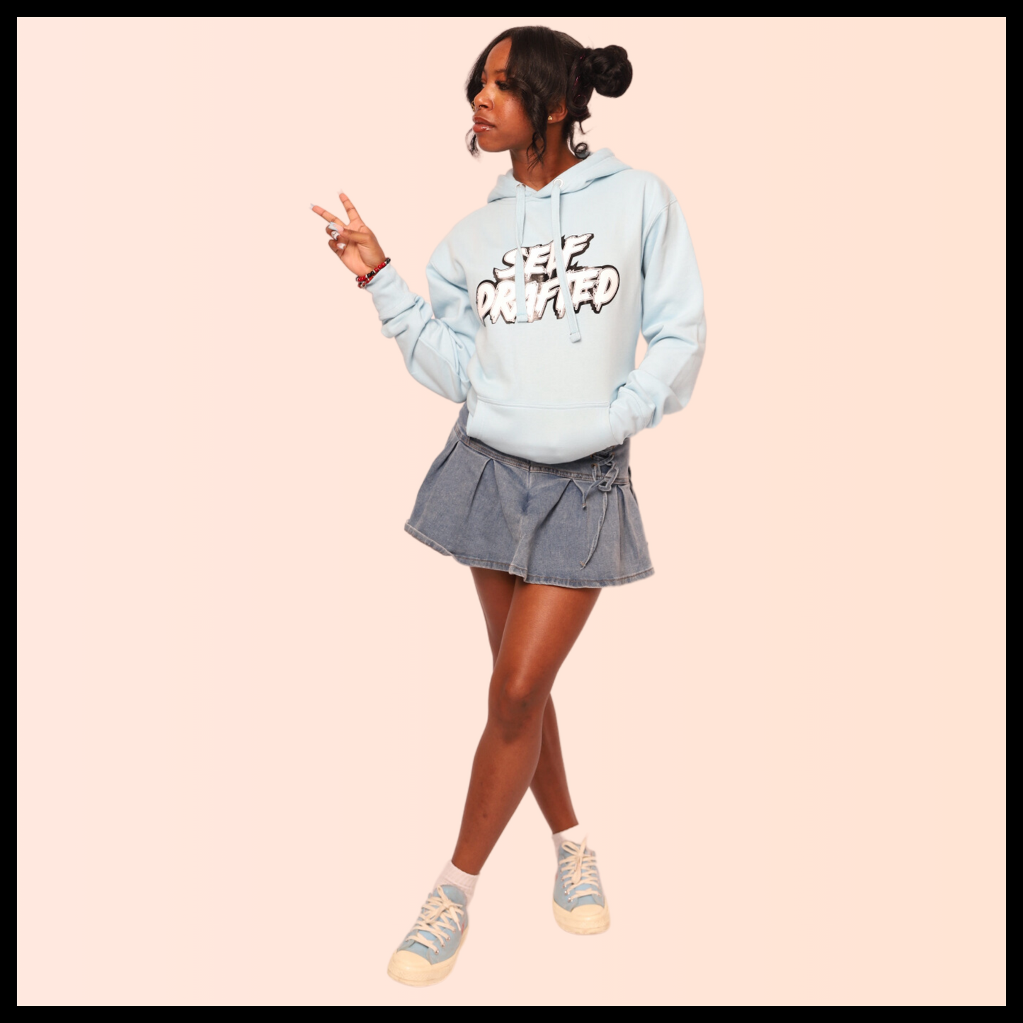 Self Drafted "Sky Blue" Premium Pullover Hoodie (Unisex)