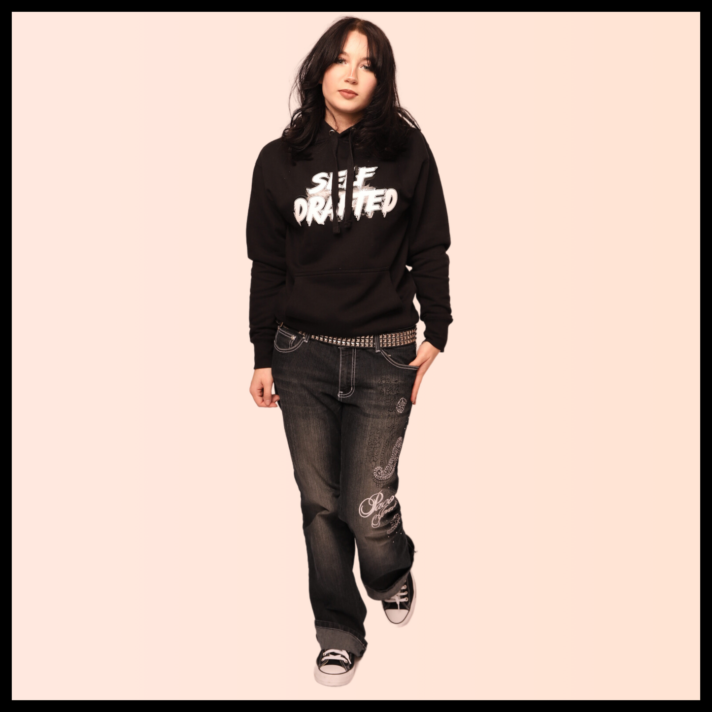 Self Drafted "Original Black" Premium Pullover Hoodie (Unisex)