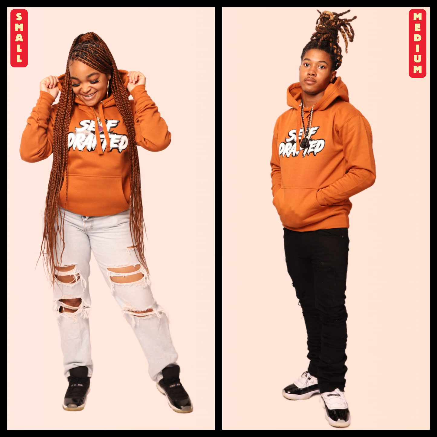 Self Drafted "Adobe Brown" Premium Pullover Hoodie (Unisex)