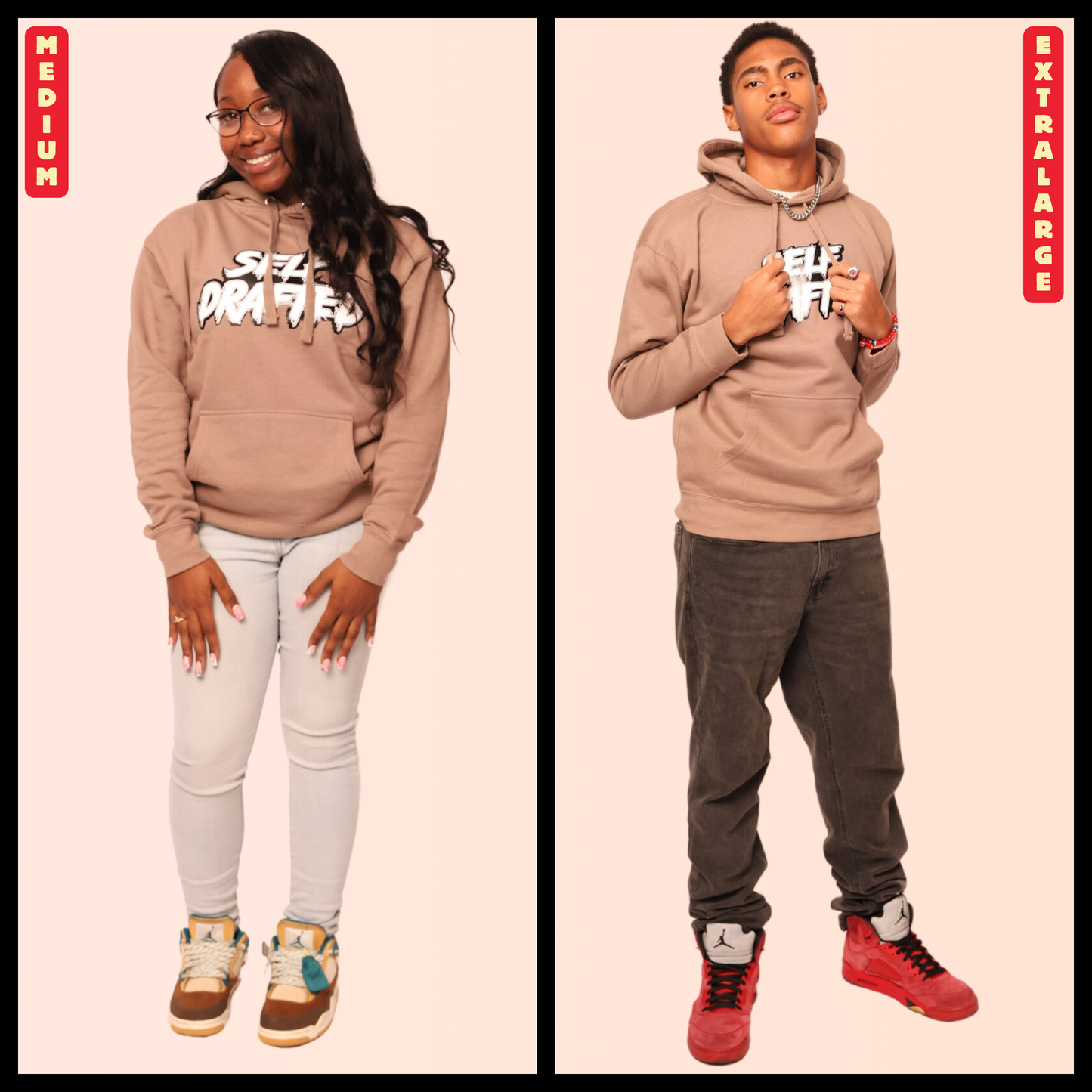 Self Drafted "Mocha Latte" Premium Pullover Hoodie (Unisex)