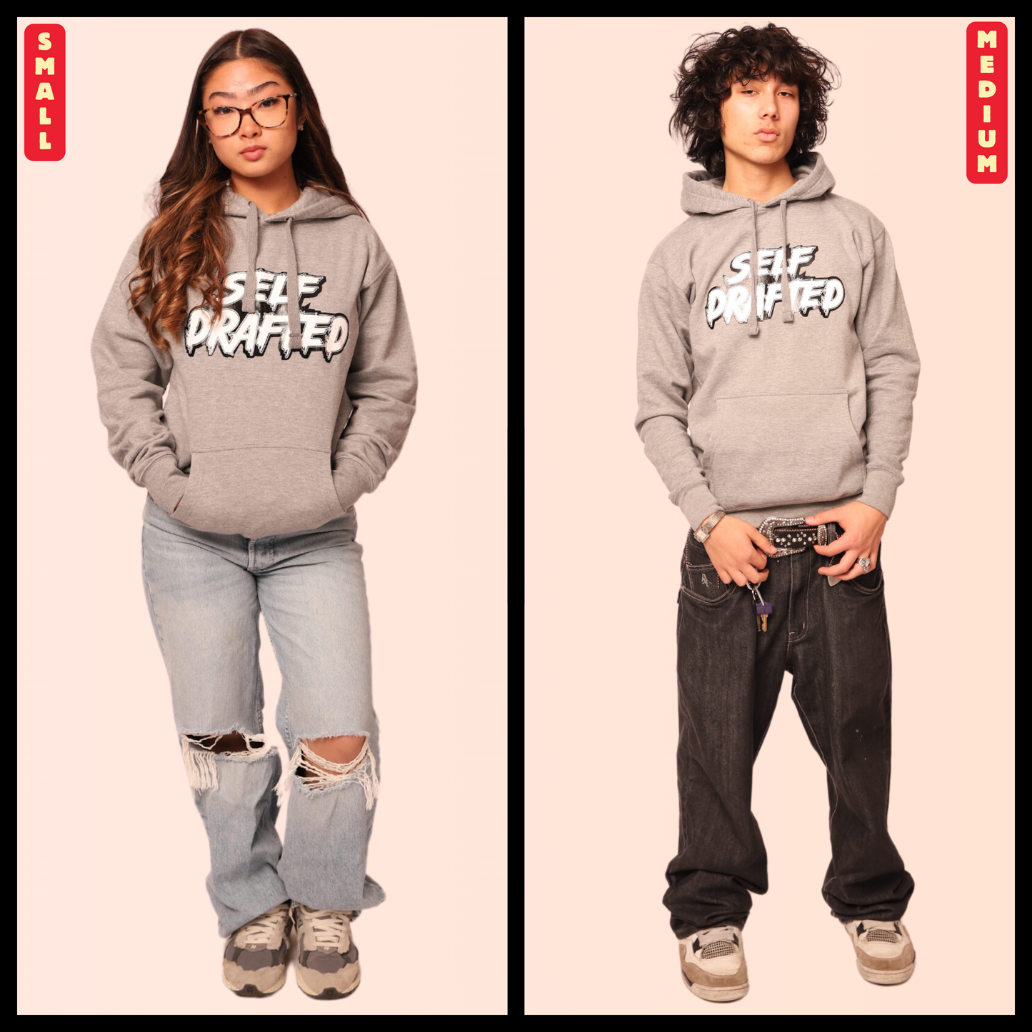 Self Drafted "Carbon Grey" Premium Pullover Hoodie (Unisex)