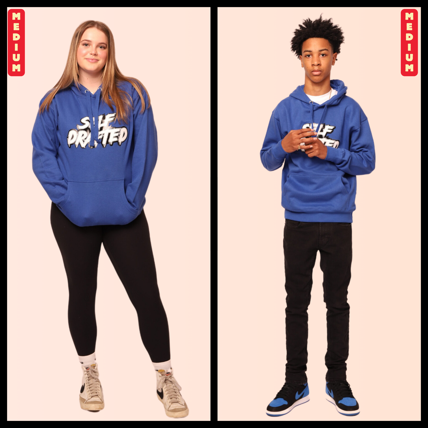 Self Drafted "Royal Blue" Premium Pullover Hoodie (Unisex)