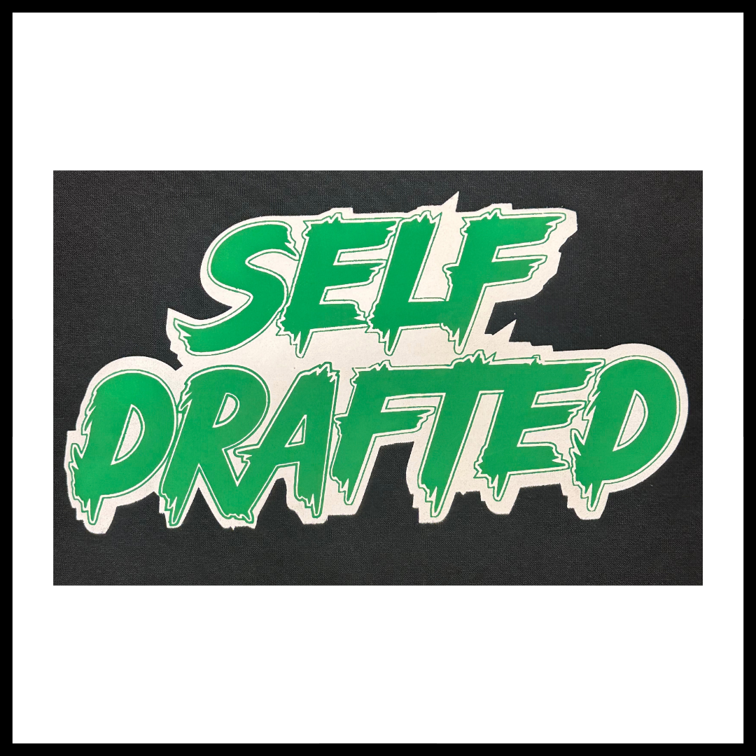 Self Drafted "Customized LOGO COLORWAYS" On Black Color Premium Pullover Hoodie (Unisex Size)