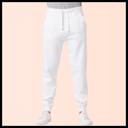 Self Drafted "Chalk White" Premium Jogger Sweatpants (Unisex)