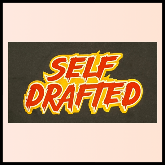 Self Drafted 3 Color Custom "Red, Gold & White" Premium Pullover Hoodie (Unisex Size)